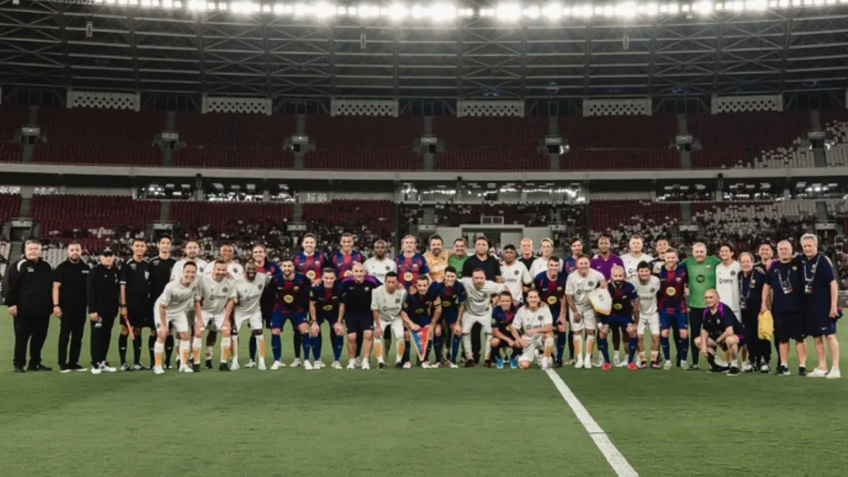 BRI dukung penuh Clash of Legends 2026, yang mempertemukan Barcelona Legends dengan DRX World Legends.