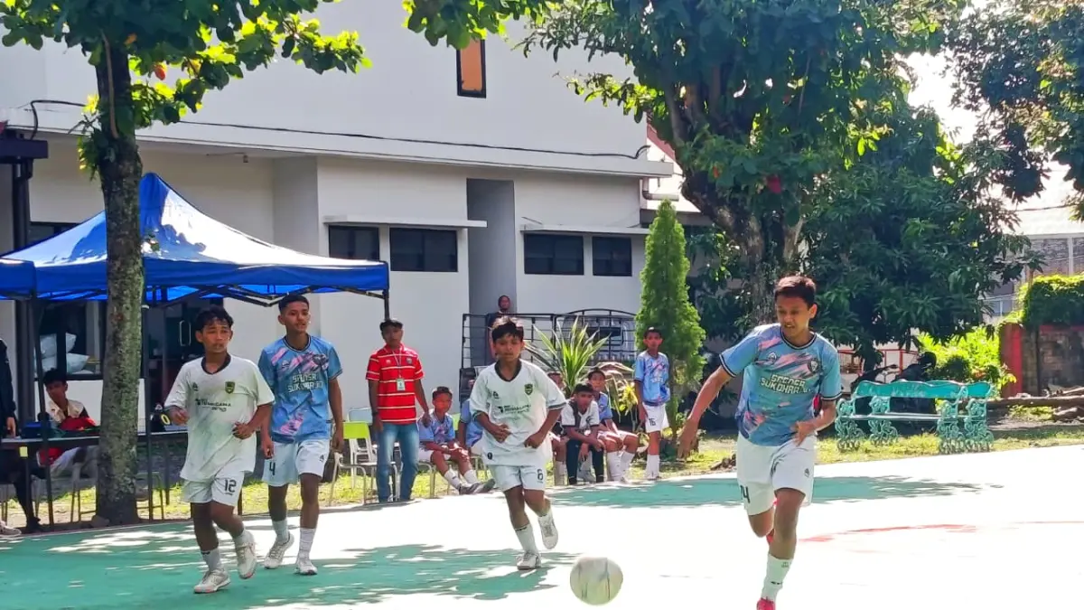 Cabor futsal dalam  Olimpiade Humaniora Al Firdaus (OLAF) di (Alfida Nurcholisah/Radar Solo) 