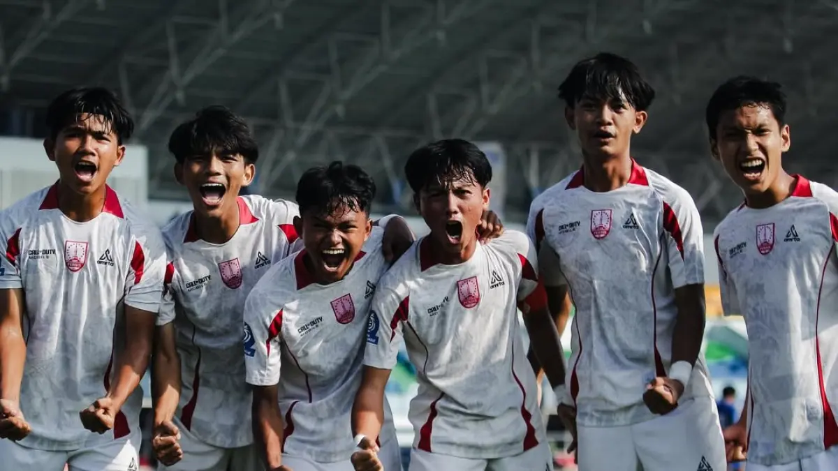 Para pemain Persis Solo U-16 di ajang EPA U-16 2025/2026. (TIM MEDIA PERSIS SOLO)