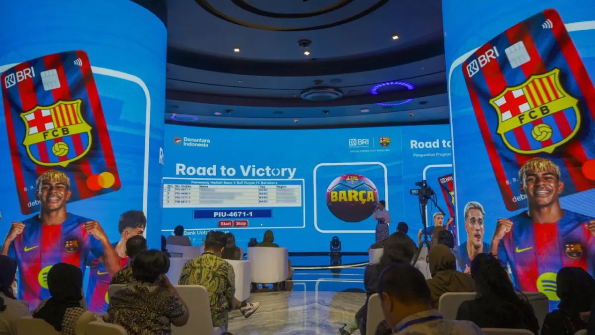 BRI resmi melaksanakan pengundian Program BRI Debit FC Barcelona.