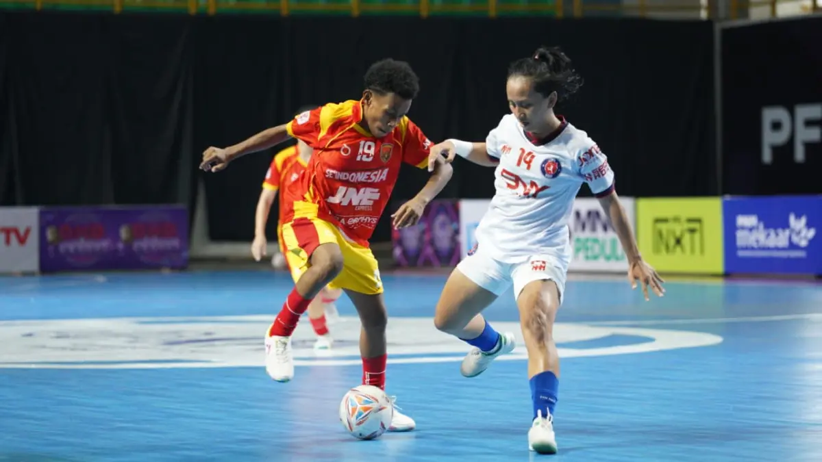 Laga NAM ABP Women Surakarta vs Capybara di GOR Indoor Si Jalak Harupat, Kabupaten Bandung, Selasa (28/4/2026). (Dokumentasi KFI)