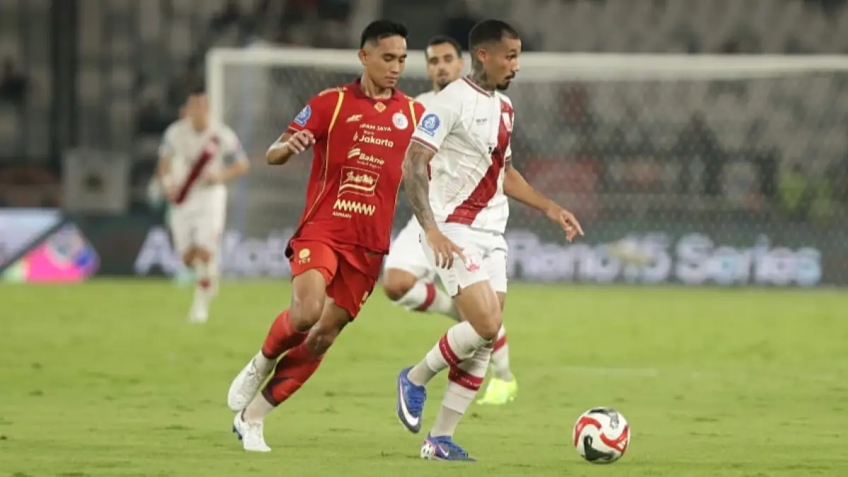 Laga Persis Solo melawan Persija Jakarta di Stadion Gelora Bung Karno, Senin (27/4/2026). (TIM MEDIA PERSIS SOLO) 