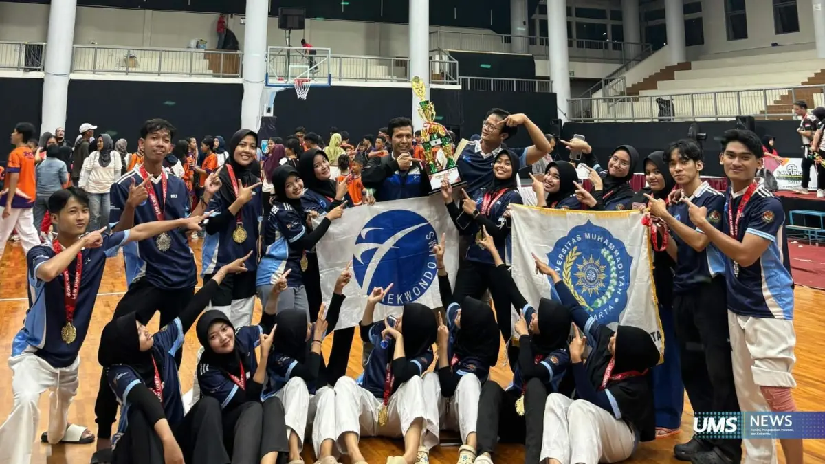 Taekwondoin UMS usah terjun di ajang Law Undip Taekwondo Championship Piala Mahkamah Agung RI 2026. (DOK. UMS) 