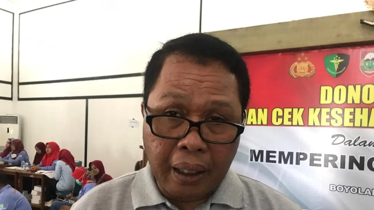 Ketua Konfederasi Serikat Pekerja Nasional (KSPN) Kabupaten Boyolali Wahono. (ABDUL KHOFID/RADAR SOLO)