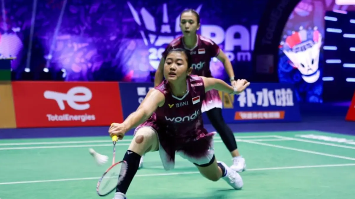 Pasangan Febriana Dwipuji Kusuma/Amallia Cahaya Pratiwi (Ana/Tiwi) kembali dipasangkan sebagai ganda pertama (WD1) pada semifinal Uber Cup 2026, Sabtu ini. (pbsi.id)