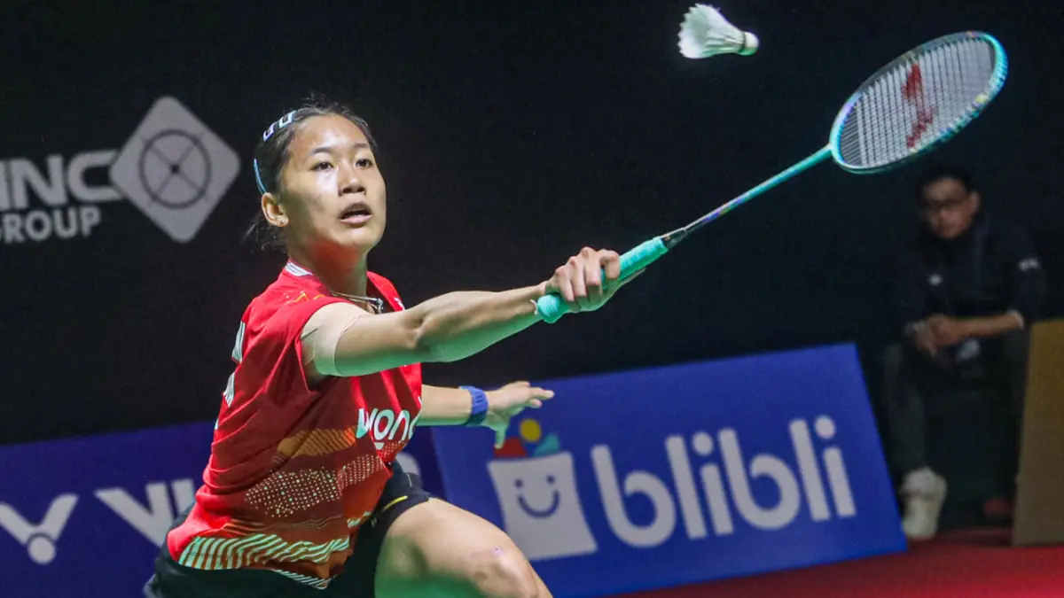 Pebulu tangkis tunggal putri Indonesia Putri Kusuma Wardani siap berjuang maksimal di partai semifinal Uber Cup 2026. (JawaPos.com)