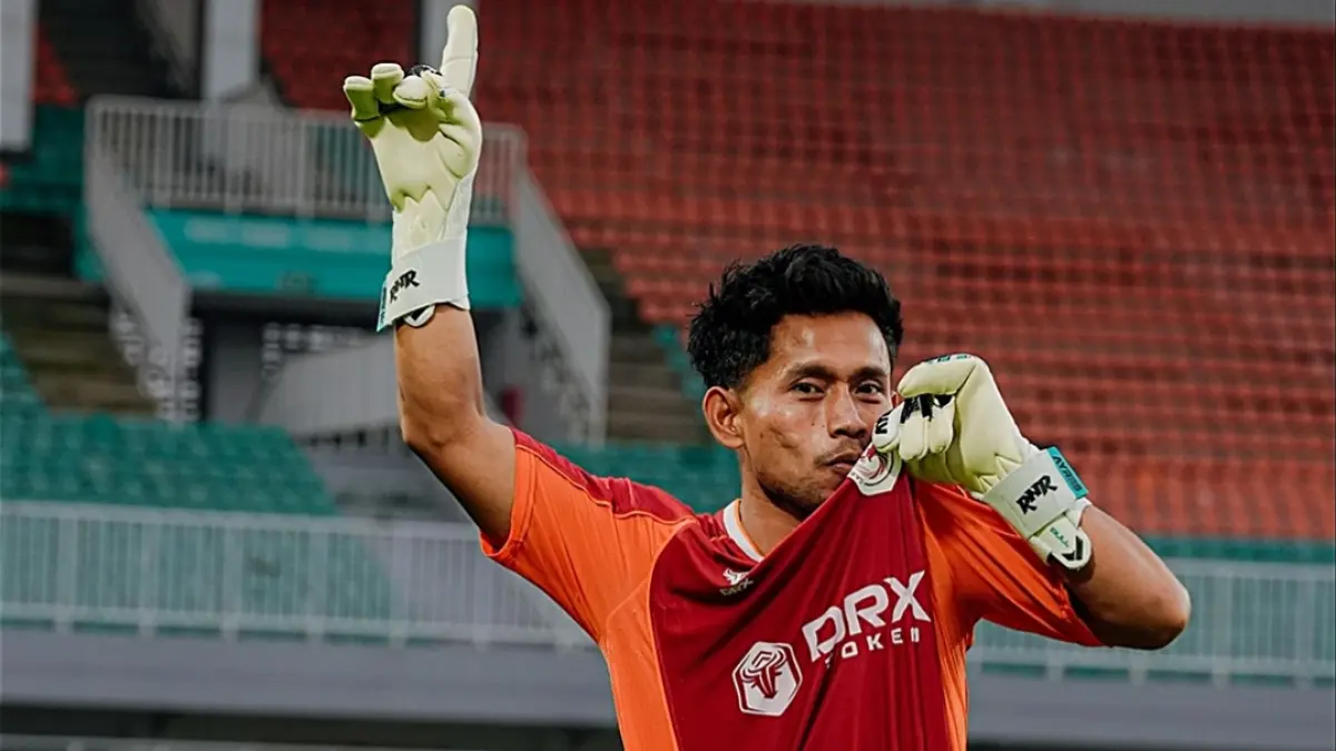 Gelandang Garudayaksa FC Andik Vermansyah euforia usai memastikan timnya promosi ke Liga 1. (INSTAGRAM GARUDAYAKSA FC) 