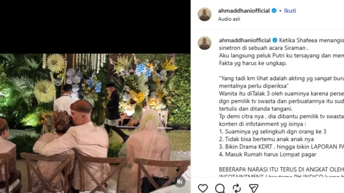 Heboh! Kronologi Instagram Ahmad Dhani Lenyap Usai Unggahan Kontroversial, Sindir Maia Estianty? (Tangkapan Layar Instagram @Ahmaddhaniofficial)