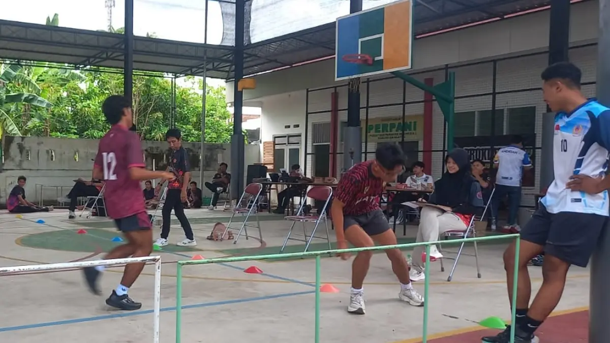 Pelaksanaan tes kebugaran di Kantor KONI Klaten untuk persiapan menghadapi Porprov Jawa Tengah. (Dokumentasi KONI Klaten)