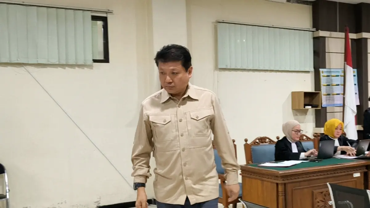 Iwan Setiawan Lukminto hadapi vonis di Pengadilan Tipikor Semarang, Rabu (6/5/2026). (Ida Fadilah/Radar Semarang)