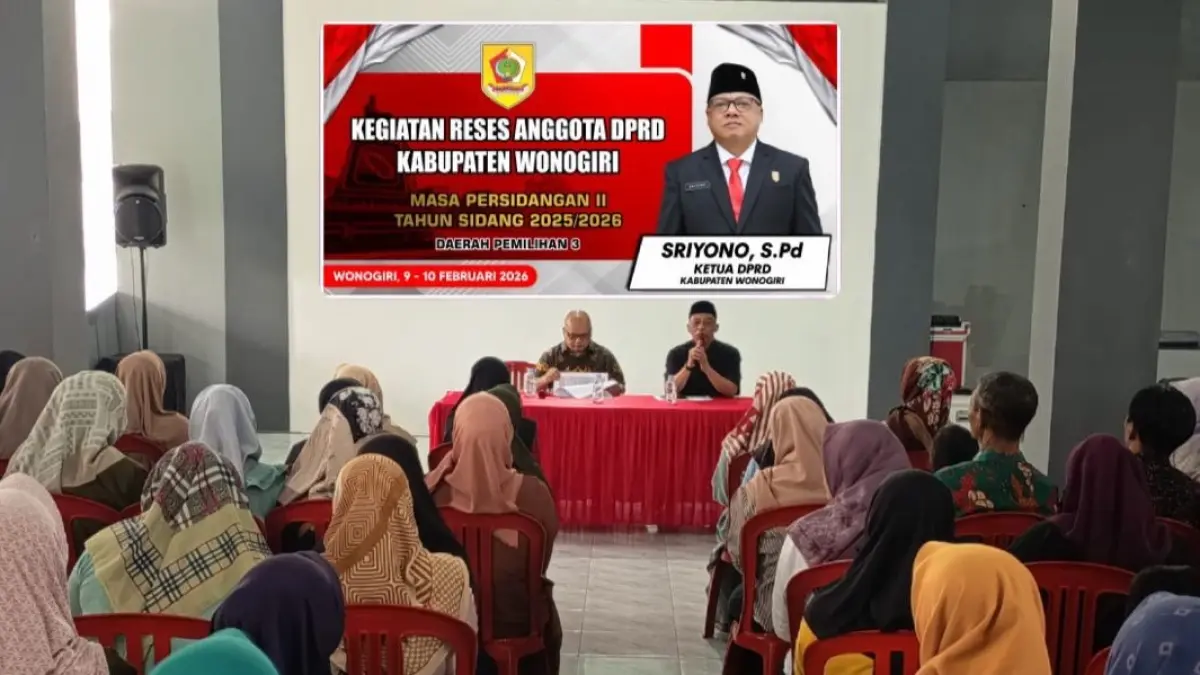 Kegiatan reses anggota DPRD Kabupaten Wonogiri. (ISTIMEWA)