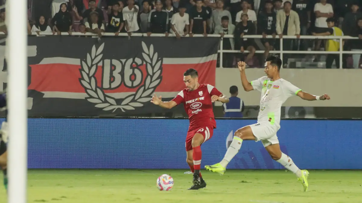 Persis versus Persebaya di Stadion Manahan pada putaran pertama Liga 1 2025 lalu. (M Ihsan/Radar Solo)