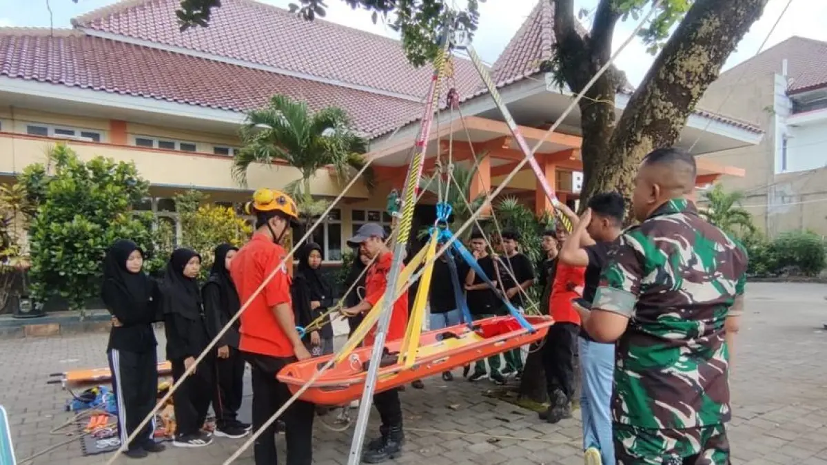 Sebanyak 20 pelajar yang tergabung dalam Pramuka Saka Wira Kartika mengikuti sosialisasi intensif di Kantor BPBD Kabupaten Boyolali, Kamis (7/5/2026). (ISTIMEWA)
