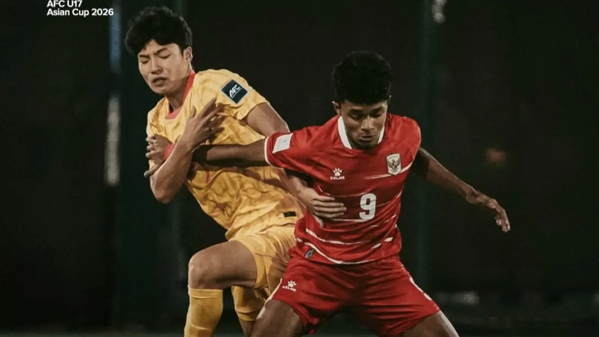 Jadwal Timnas U17 Indonesia vs Qatar di Piala Asia U17 2026 berlangsung Sabtu 9 Mei 2026 pukul 23.30 WIB. Garuda Muda berpeluang mengamankan tiket lolos.(x.com/idn_abroad)