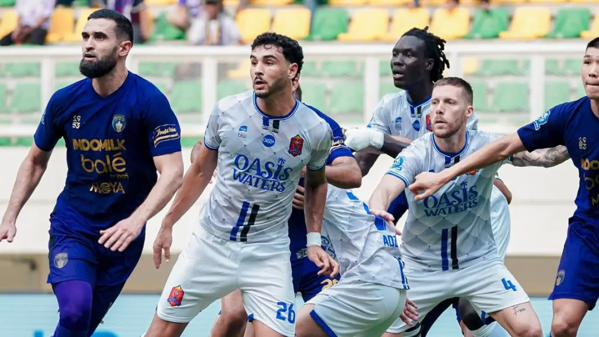 SARAT GENGSI: Pertandingan Persita Tangerang melawan Persijap Jepara di Banten International Stadium, Minggu sore (10/5/2026). (TIM MEDIA PERSIJAP JEPARA)