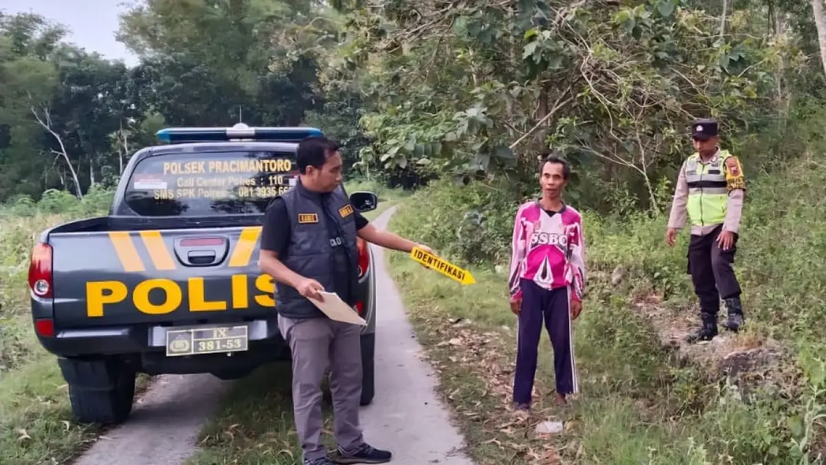 Lokasi pencurian sepeda motor milik petani di Desa Banaran, Kecamatan Pracimantoro, Wonogiri. (DOK.POLSEK PRACIMANTORO)