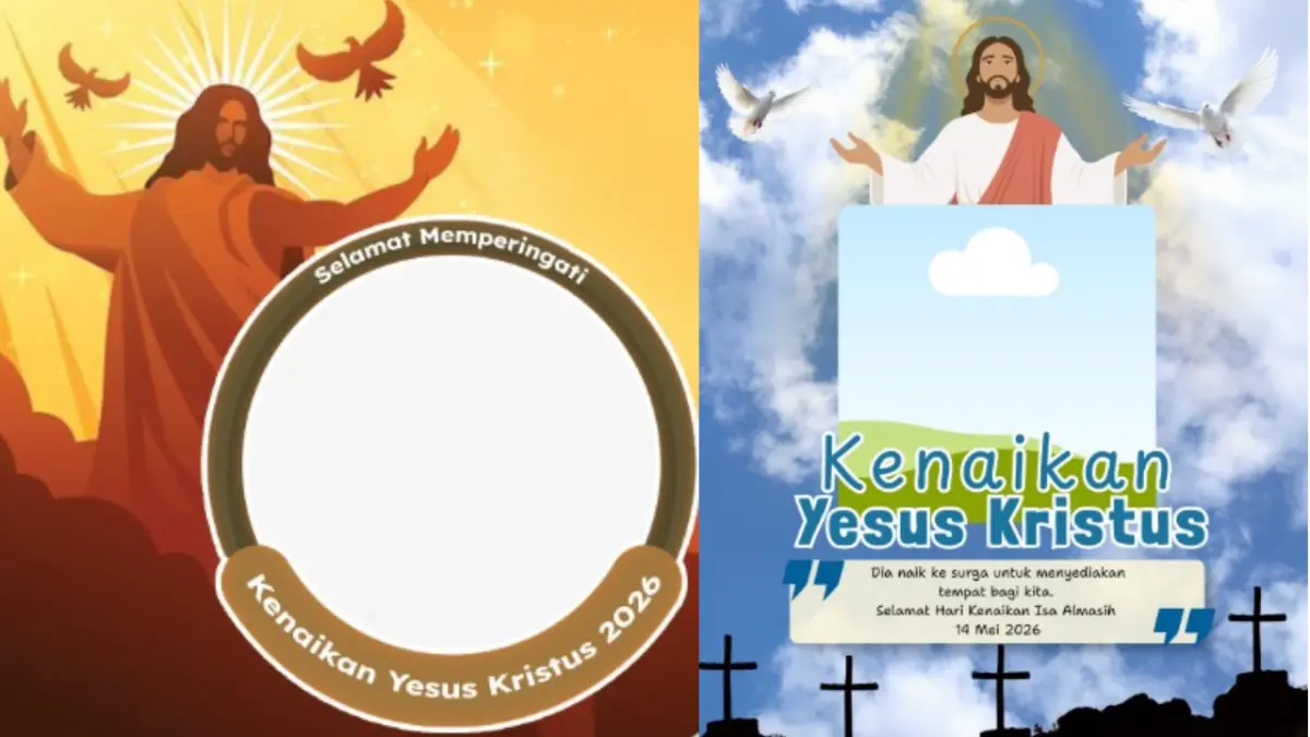 Twibbon Hari Kenaikan Yesus Kristus 2026. (twibbonize)
