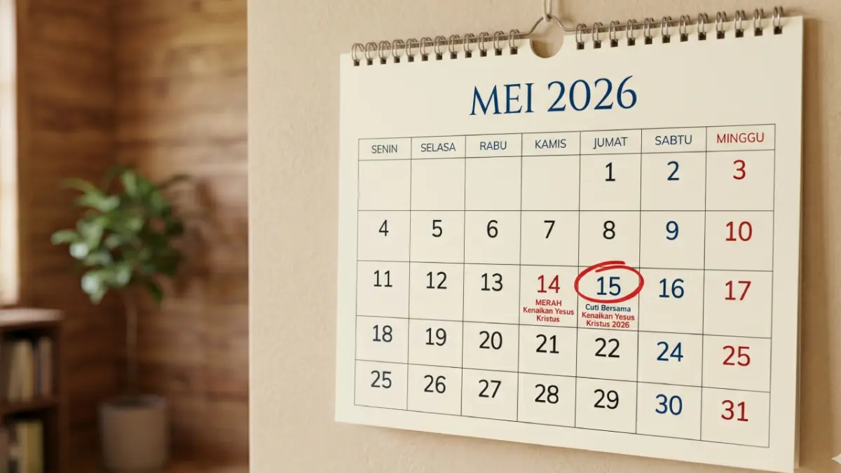 Ilustrasi Cuti Bersama pada Jumat, 15 Mei 2026. 