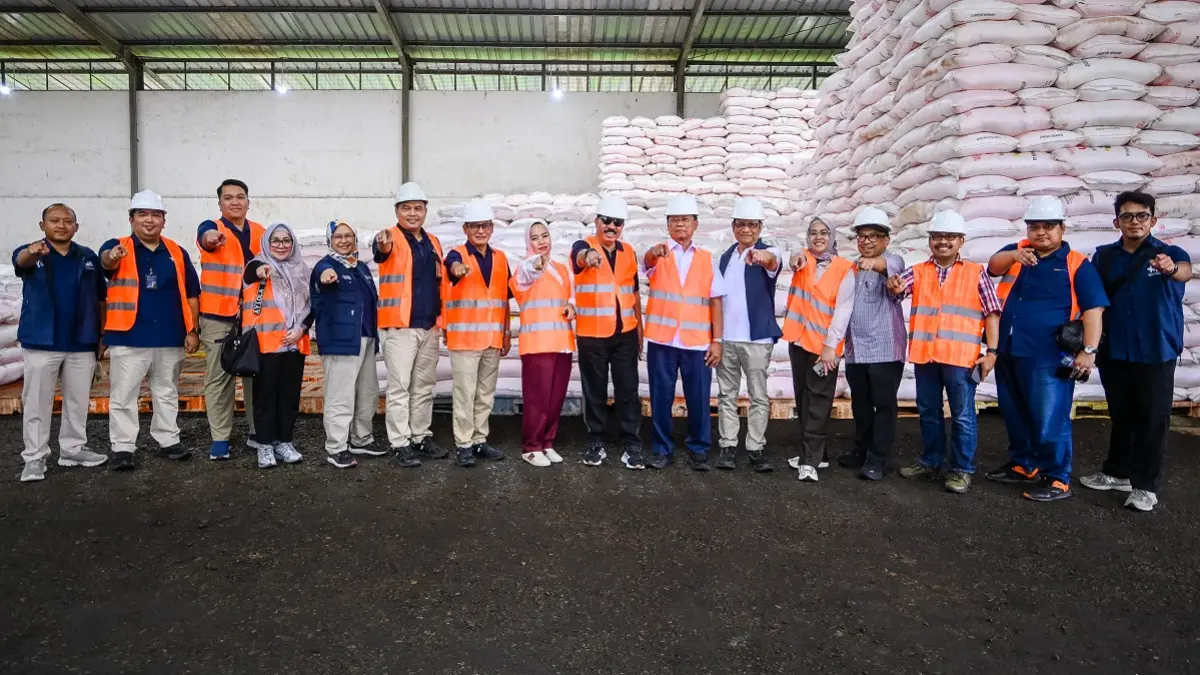 Pupuk Kaltim Tinjau Gudang Pupuk Telaga, Pastikan Stok dan Distribusi Gorontalo Aman