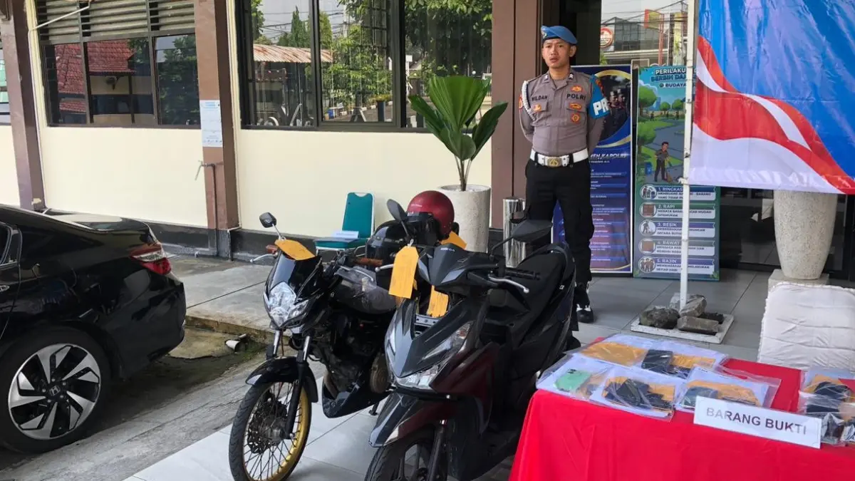 Barang bukti komplotan curanmor yang berhasil diamankan anggota Polres Boyolali. (ABDUL KHOFID/RADAR SOLO)