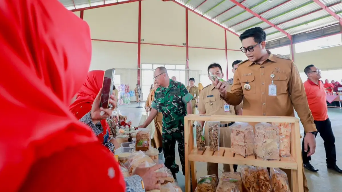 Gelaran gebyar UMKM se-Kecamatan Prambanan di GOR Desa Geneng, Klaten. (Dokumentasi Bagian Prokopim Setda Klaten)
