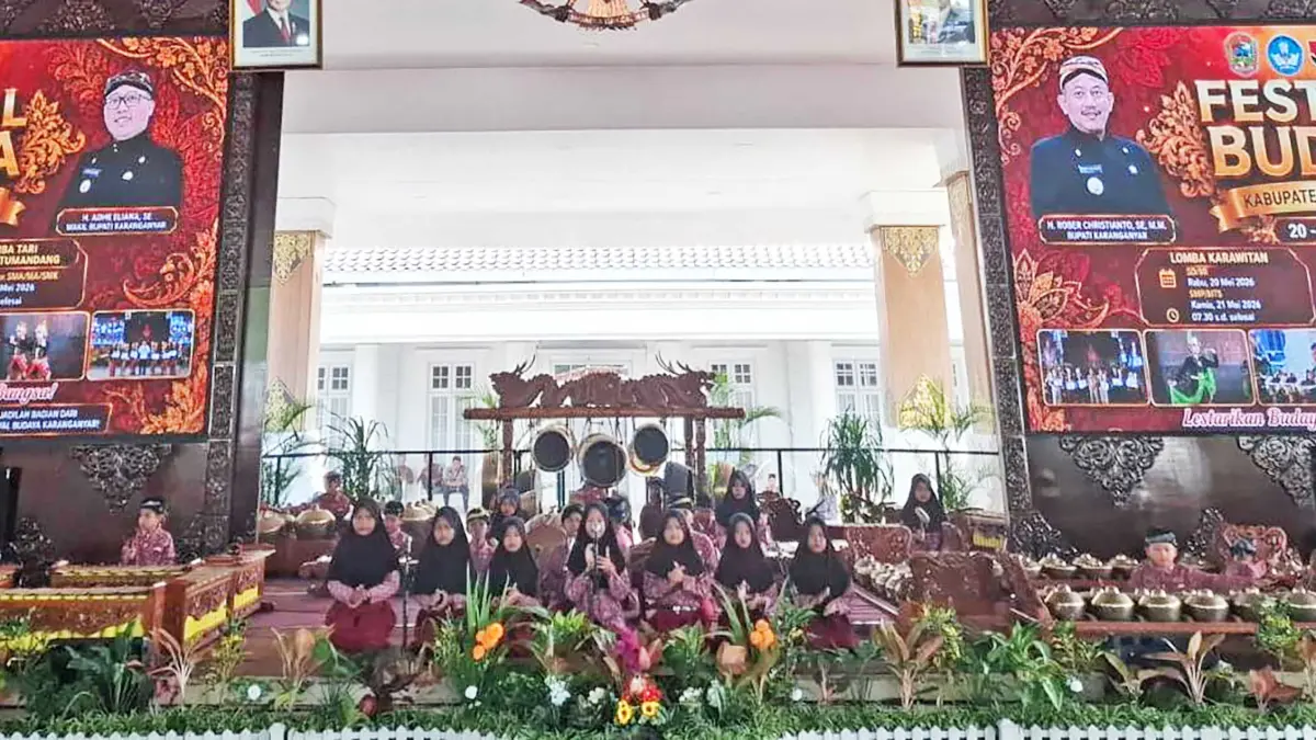 Pembukaan festival Kebudayaan 2026 di Pendapa Raden Mas Said, Rabu (20/5/2026). (Rudi Hartono/Radar Solo)