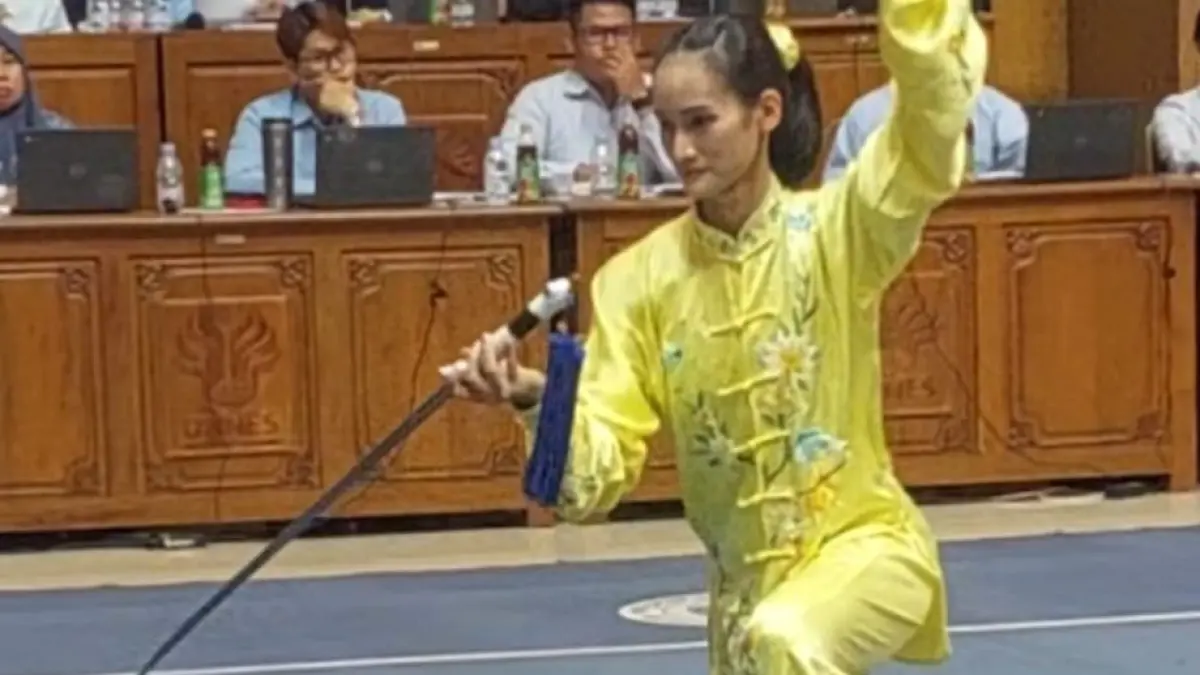 Alexandra Calista Setiawan saat mengikuti sebuah kejuaraan. (ISTIMEWA)

&nbsp;