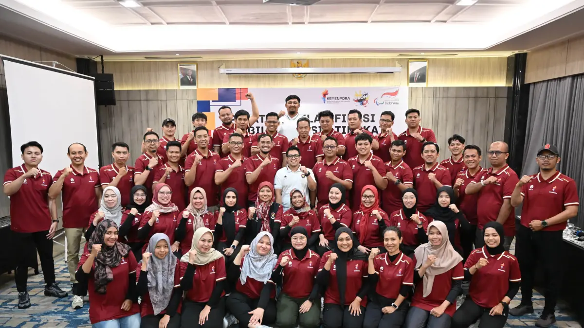 BERI PEMAHAMAN: NPC Indonesia menggelar pelatihan klasifikasi olahraga disabilitas tingkat nasional untuk kategori disabilitas fisik di Kota Solo (19-22/5/2026). (DOK. NPC INDONESIA)
