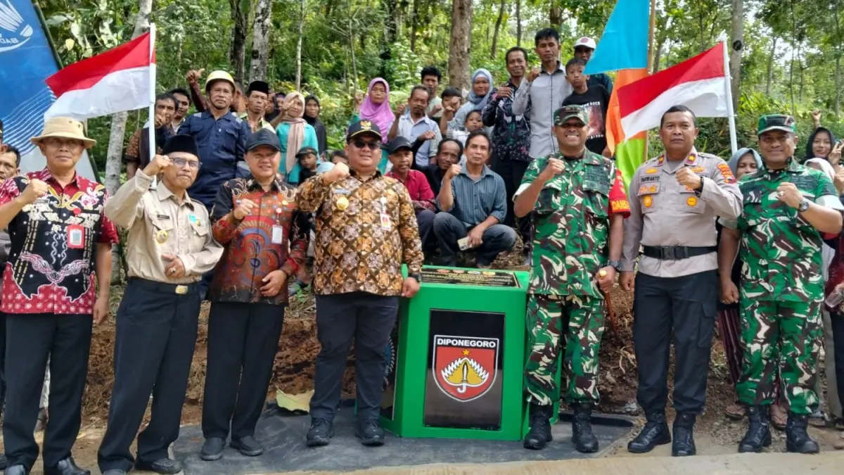 Penutupan Program TMMD Sengkuyung Tahap II Tahun Anggaran 2026 Kodim 0728/Wonogiri di Lapangan Desa Hargantoro, Kecamatan Tirtomoyo, Kamis (21/5/3026). (STIMEWA)