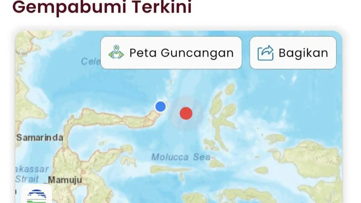 BMKG Hari Ini: Gempa Manado Berkekuatan Magnitudo 6,1 Guncang Laut Maluku Utara (BMKG)