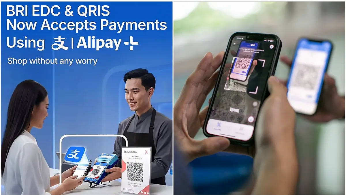BRI meluncurkan fitur layanan pembayaran baru berupa QRIS Alipay Dinamis. (DOK.BRI)