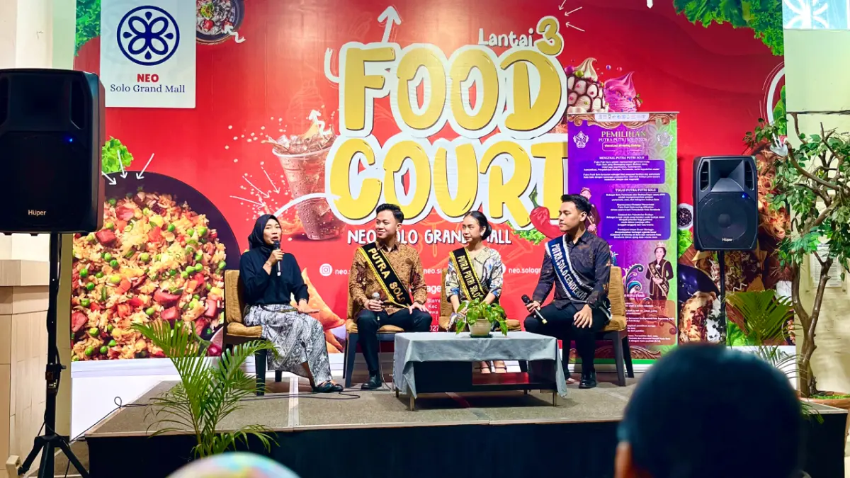 Roadshow Pemilihan Putra Putri Solo 2026 yang digelar di BEO Solo Grand Mall.