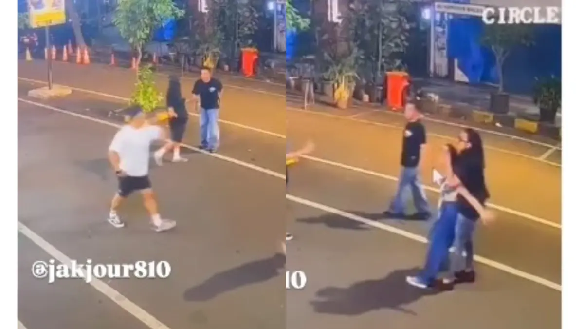 Detik-detik korban dan pelaku sebelum tragedi terjadi di Blok M. (Instagram @jakjour810)