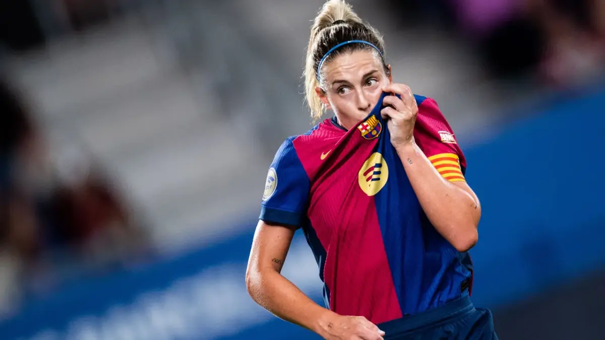 Alexia Putellas saat mencetak gol untuk FC Barcelona Femine