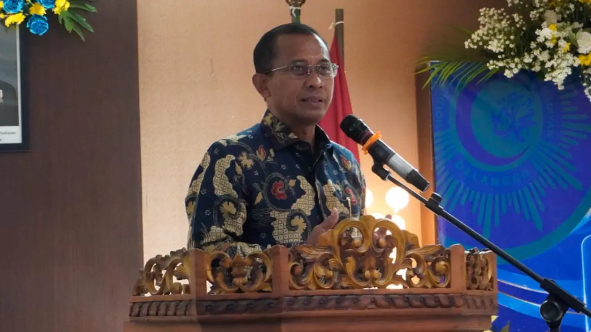 Direktur Utama BPJS Kesehatan Prihati Pujowaskito saat memberikan arahan di RSU PKU Muhammadiyah Delanggu, Klaten. 