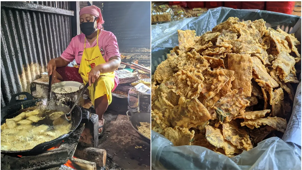 Proses pembuatan keripik tempe benguk di wilayah Grobog, Kelurahan Wuryorejo, Kecamatan Wonogiri Kota. (IWAN ADI/RADAR SOLO)