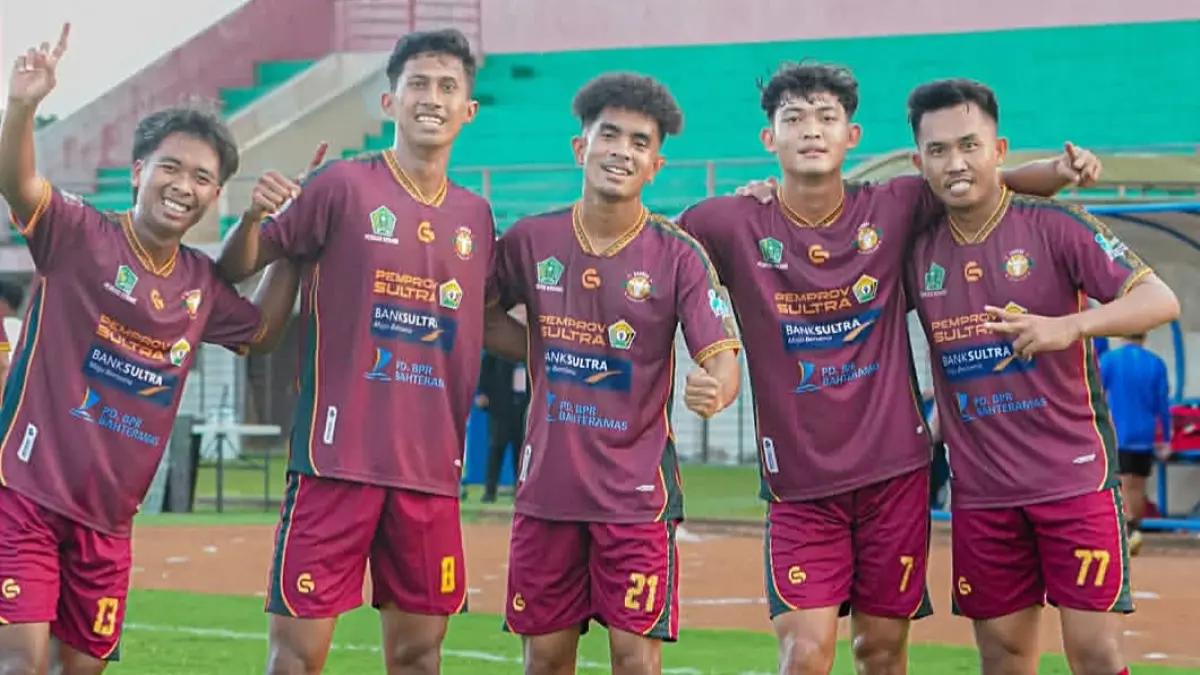 Pemain Unaaha FC Konawe merayakan gol di Liga 4 Nasional di Bantul. (INSTAGRAM UNAAHA FC) 