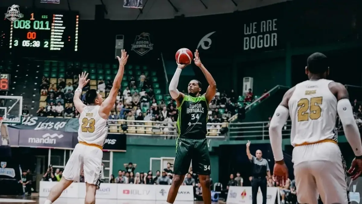 Pertandingan Bogor Hornbills vs Kesatria Bengawan Solo di Playoff IBL 2026. (DOK. BOGOR HORNBILLS) 