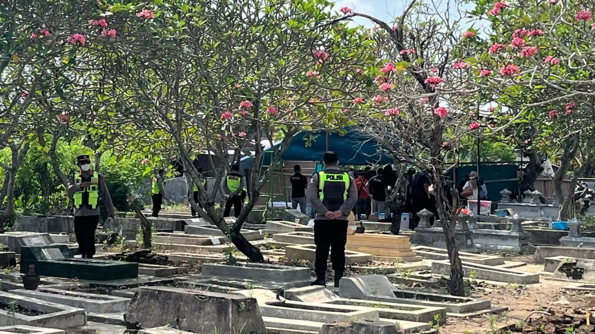 Polisi masih menunggu hasil ekshumasi makam warga Desa Sindon, Ngemplak, Boyolali untuk ungkap penyebab kematiannya. (DOK.POLRES BOYOLALI)