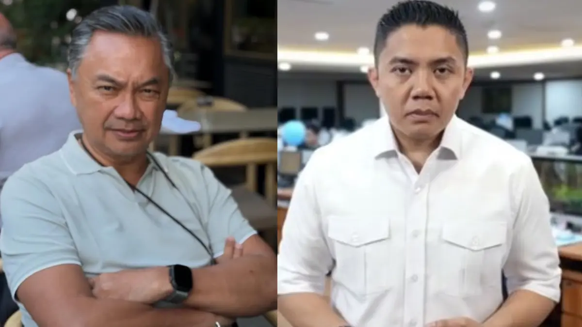 Eks Wamenlu Dino Patti Djalal (kiri), Sekretaris Kabinet (Seskab) Teddy Indra Wijaya. (Instagram @dinopattidjalal & @sekretariat.kabinet)
