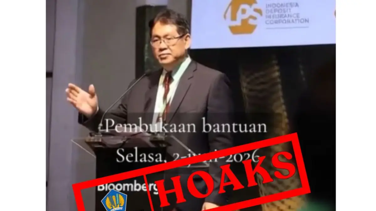 Viral di TikTok Menkeu Purbaya Yudhi Sadewa bagi-bagi bantuan untuk 100 orang tercepat, hanya hoaks.