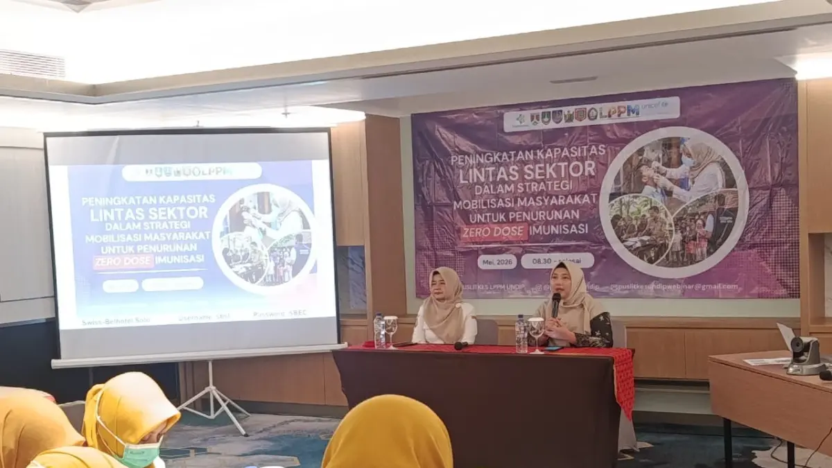 Seminar bertajuk “Peningkatan Kapasitas Lintas Sektor Tekan Zero Dose Imunisasi” di Swiss-Belhotel Solo, Rabu (3/6).&nbsp;(Alfida Nurcholisah/Radar Solo)