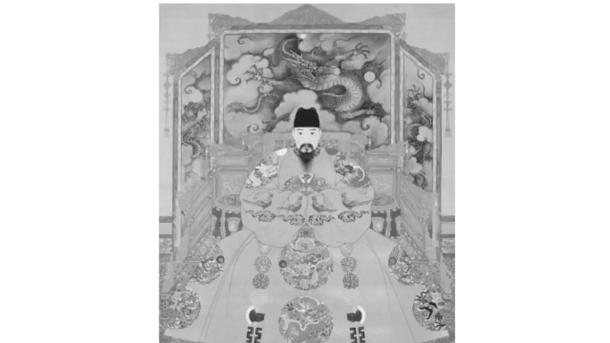 Potret Kaisar Hongzhi (berkuasa 1488–1505). Museum Istana Nasional, Taiwan.