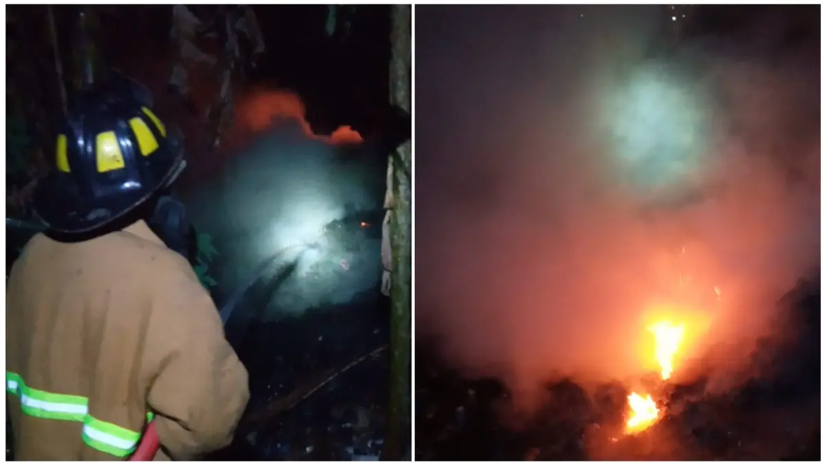Damkar Boyolali padamkan kebakaran lahan kosong di kawasan Perumahan B Hill, Kelurahan Karanggeneng, Kecamatan Boyolali, Sabtu (6/6/2026) malam. (DOK.DAMKAR BOYOLALI)