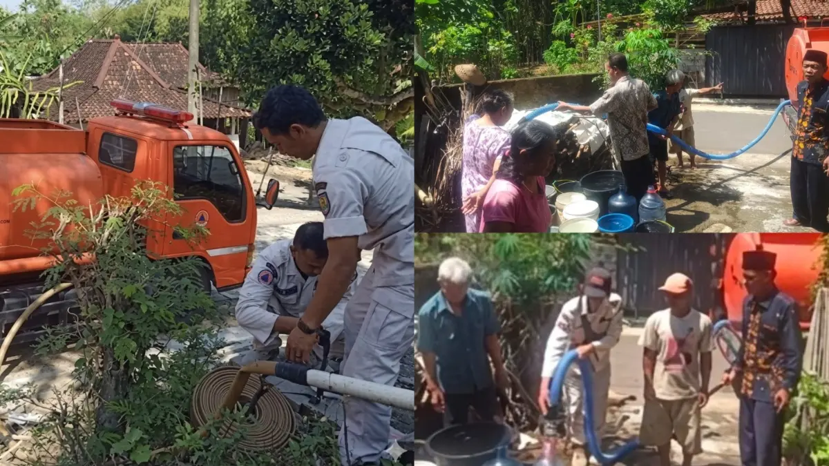 Dokumen dropping air bersih oleh BPBd Boyolali pada tahun lalu