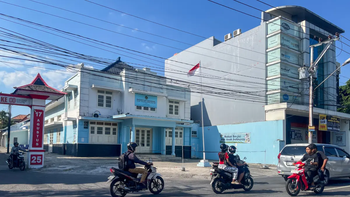 SPPG Purwodiningratan masih ditutup karena persolan persyaratan. (M Ihsan/Radar Solo)