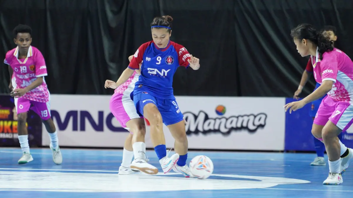 Pertandingan NAM ABP Women Surakarta melawan MSP FC di GOR Bung Karno Sukoharjo, Selasa (9/6/2026) malam. (dok. AFI) 