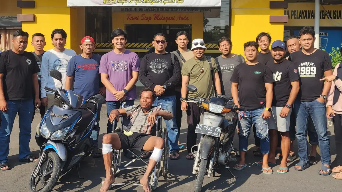 Suparman alias Bendus, perampok sadis yang habisi nyawa bocah SD di Kecamatan Jenar, Sragen ditangkap polisi. (Ahmad Khairudin/Radar Solo)