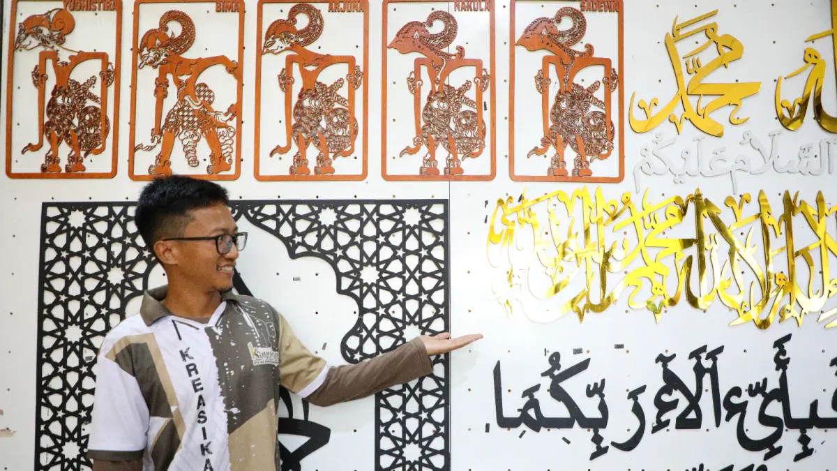 Karya-karya Fatta Yasin asal Boyolali yang tembus pasar luar negeri. (Humas Pemprov Jateng)