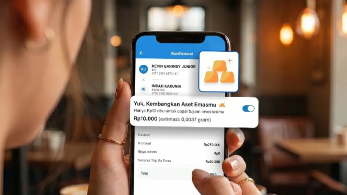 Fitur Toggle nabung emas otomatis di BRImo mulai Rp10.000.